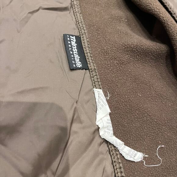 LL Bean Thinsulate Quilted Brown Vest Sz L Fall Outdoor Gorpcore Hiking - Picture 6 of 8